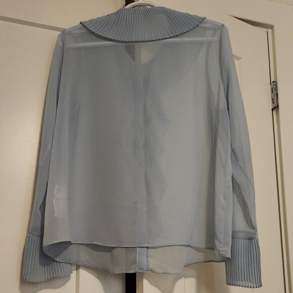 Frilly Blue Blouse - Picture 8 of 9